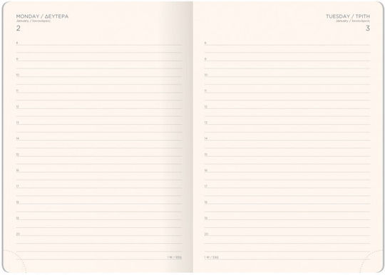 The Writing Fields Flexbook Daily Diary 2026 17x25 Cm Black-Black 11.11182