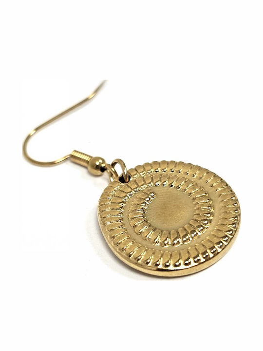 Gold-Plated Steel Earrings