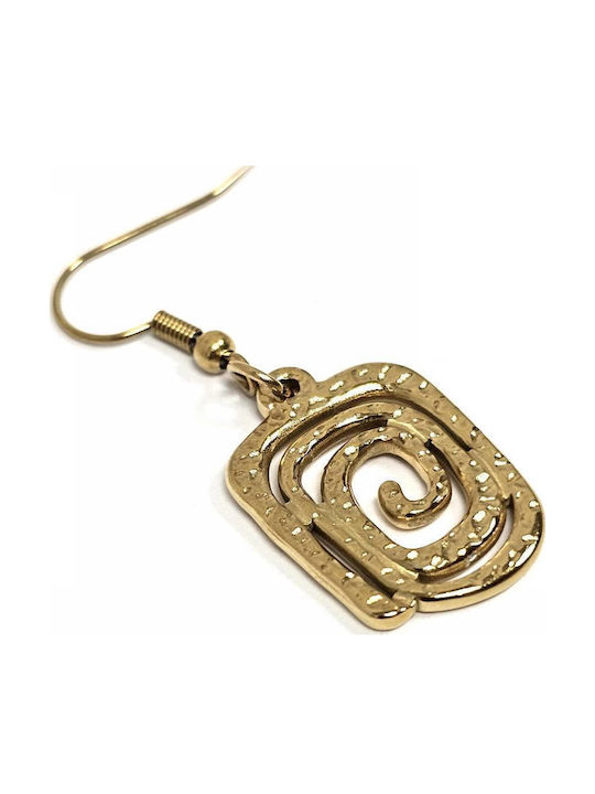 Gold-Plated Steel Earrings