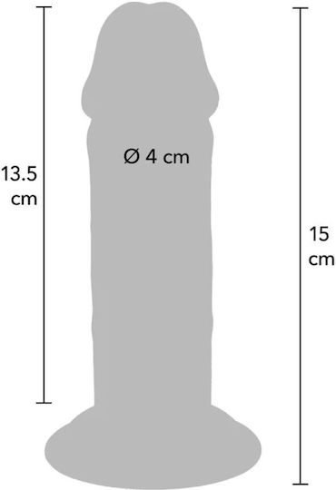 Get Real Deluxe Glass Dildo With Suction Cup Flesh