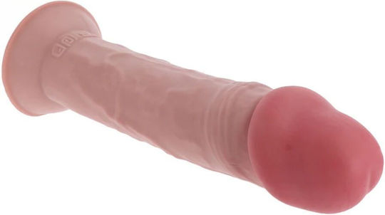 Get Real Deluxe Glass Dildo With Suction Cup Flesh