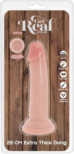 Get Real Deluxe Ρεαλιστικό Dildo με Βεντούζα Flesh