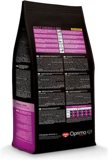 Optimanova 6kg Dry Food with Few Grains for Adult Small Breed Dogs with Chicken, Rice and Meat