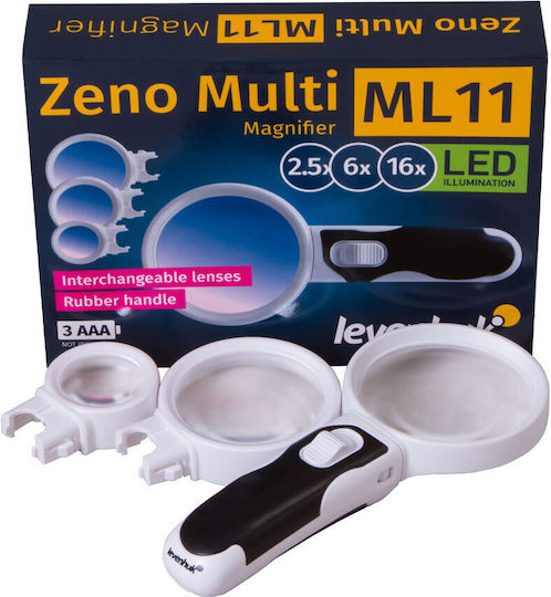 Levenhuk Lupe mit Licht Zeno