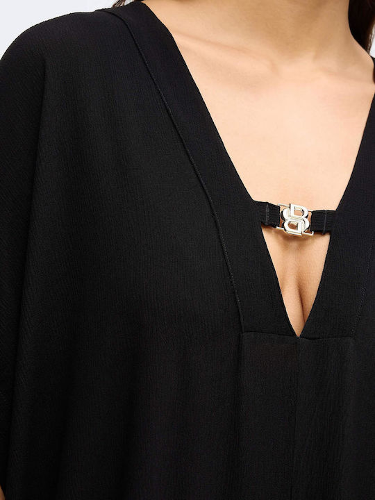 Boss Feminin Caftan de Plajă Black