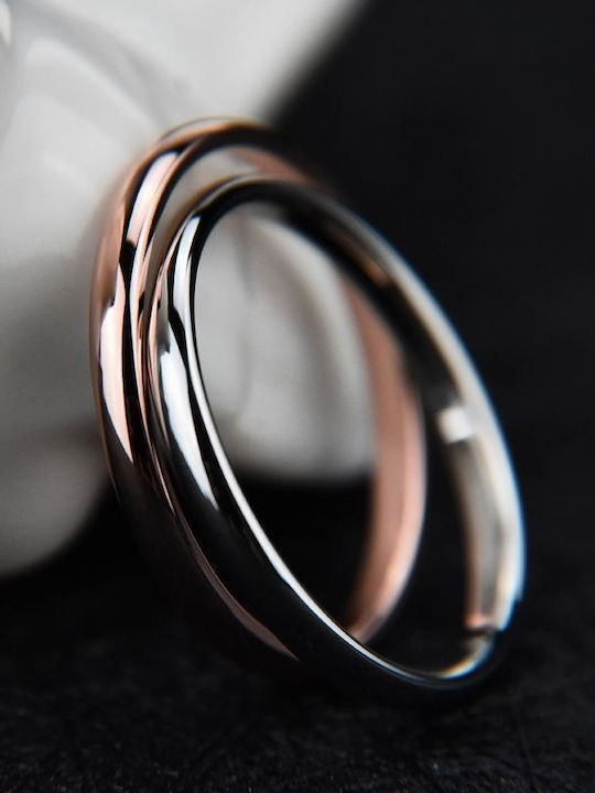Damen Ring aus Stahl Vergoldet