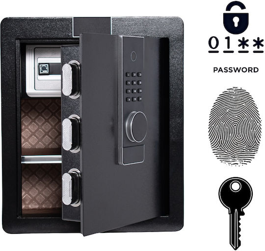 Tresor mit digitalem Schloss Abmessungen H45xB38xH32cm mit Gewicht 12.77kg SF00012