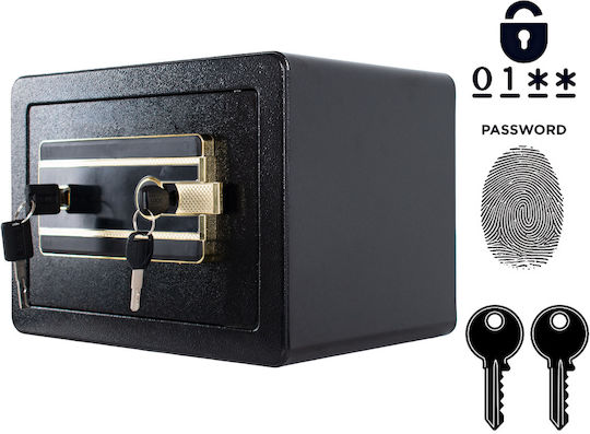 Tresor mit digitalem Schloss Abmessungen H25xB35xH25cm SF00022