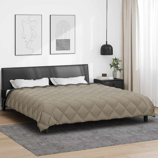 vidaXL Duvet Cover Double 200x240 Light Grey, Anthracite
