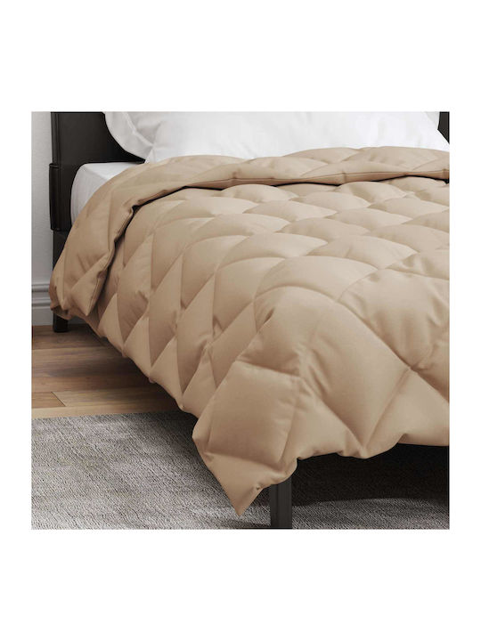vidaXL Husă de Pilotă Single 135x220 Taupe