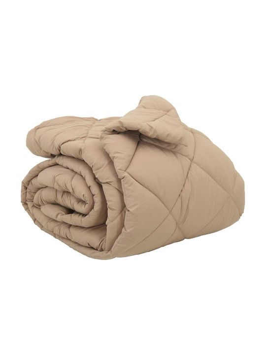 vidaXL Плик за Завивка Кинг Сайз 240x260 Taupe