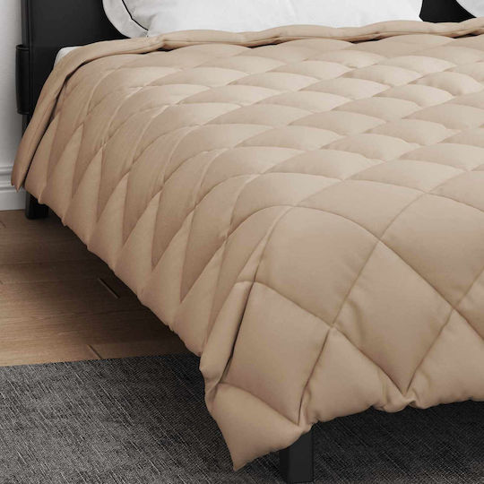 vidaXL Παπλωματοθήκη Υπέρδιπλη 220x260 Taupe