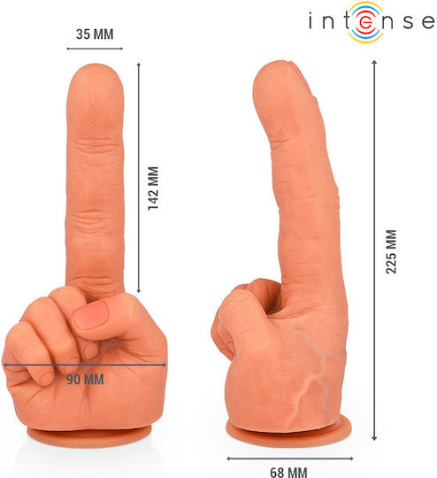 Intense Ρεαλιστικό Dildo με Βεντούζα