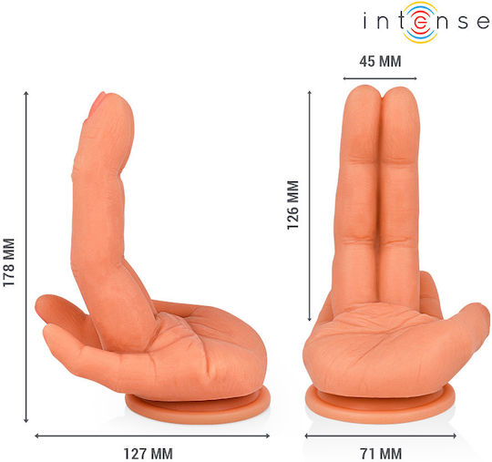 Intense Ρεαλιστικό Dildo με Βεντούζα