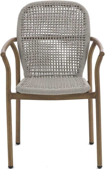 Outdoor Aluminum Pink Outdoor Chair 57.5x62x87cm