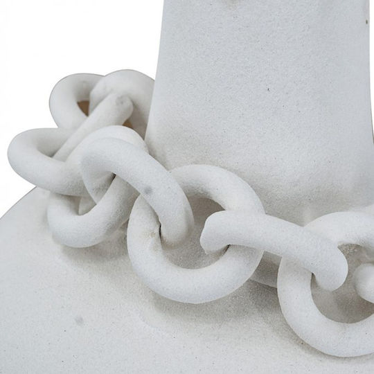 Artekko Decorative Vase Candia White 31x31x40cm