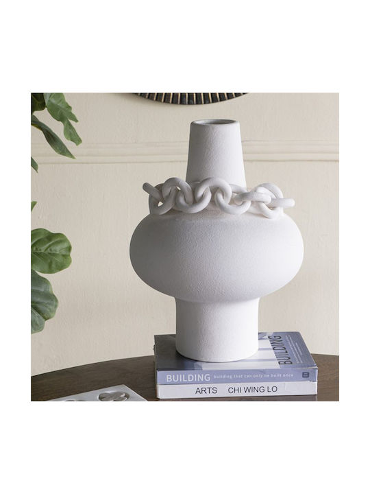 Artekko Decorative Vase Candia White 31x31x40cm