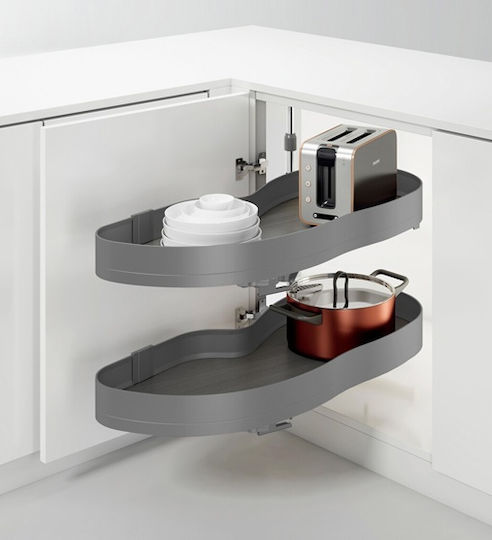 Emuca Closet Mechanism Expanding with Brakes Grey 223-8383135HAR