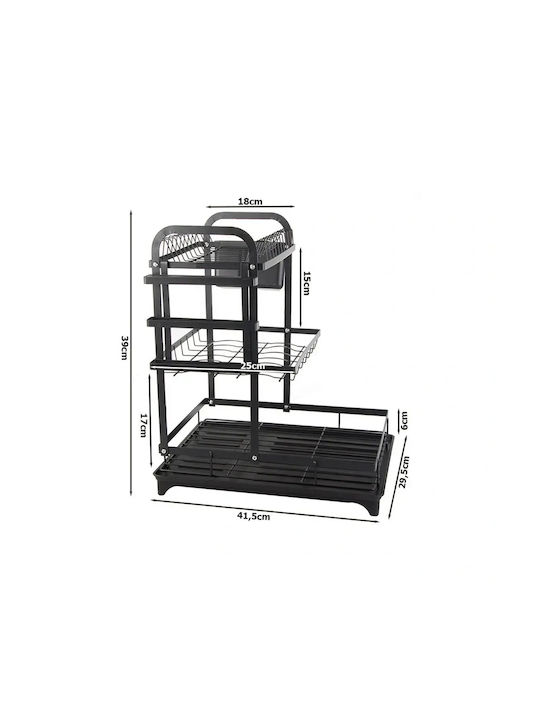 Verk Group Metallic Black Sink Strainer 41.5x29.5cm