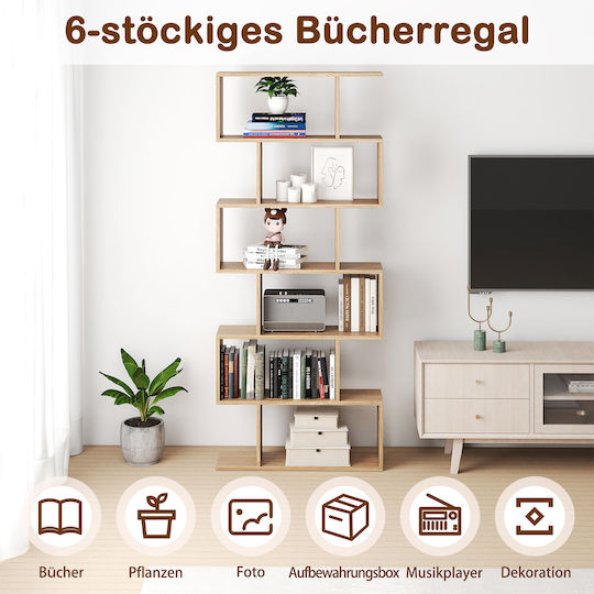 Bibliothek Natürliche Farbe 80x23x191cm