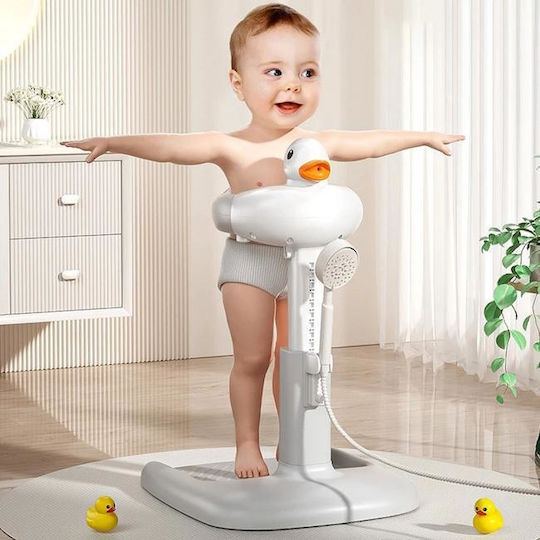 Baby Bath Stand Folding Adjustable Height & Non-Slip Base – Khaki Seat