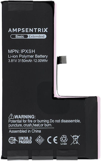 Ampsentrix Συμβατή Μπαταρία Αντικατάστασης για iPhone XS