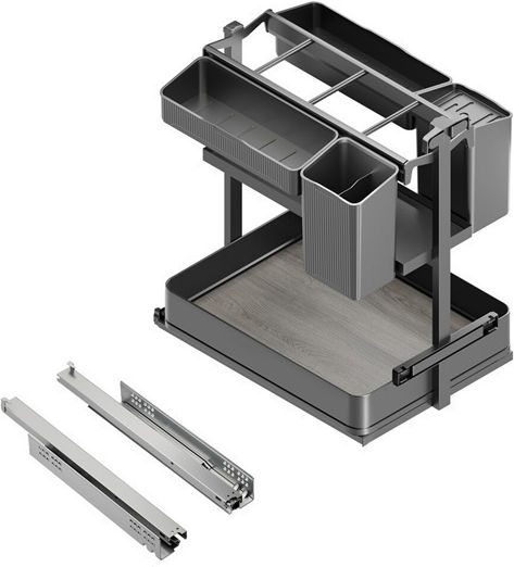 Emuca Harmony 8382835 Möbelbeschläge mit Bremsen 400mm