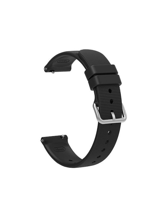 Μονόχρωμο Λουράκι Ρολογιού Σιλικόνη Υφή Xiaomi Watch S4 41mm Μαύρο