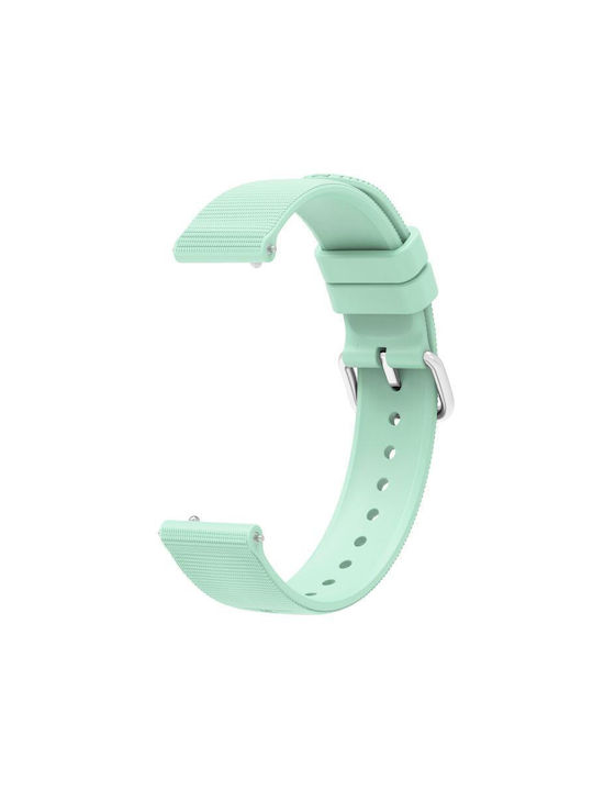 Μονόχρωμο Λουράκι Ρολογιού Σιλικόνη Υφή Xiaomi Watch S4 41mm Πράσινο Λίμνης