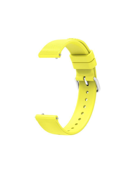 Μονόχρωμο Λουράκι Ρολογιού Σιλικόνη Υφή Xiaomi Watch S4 41mm Κίτρινο