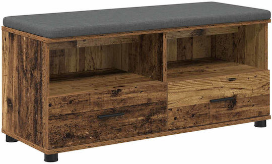 Eingangsmöbel mit Bank Old Wood 100x38x46cm