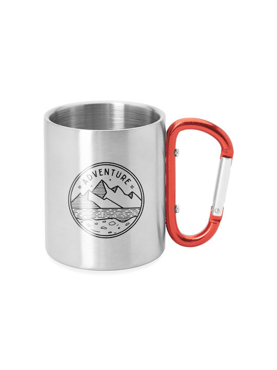 Guaya Becher Metallisch Rot 230ml