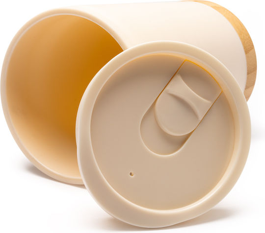 Mirin Mug Bamboo with Lid Black 290ml