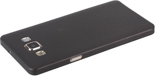 Ultra-thin Umschlag Rückseite Kunststoff / Silikon 0.3mm Schwarz (Samsung Galaxy A7)