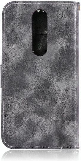 Redmi K20 Pro Retro Copper Button Book Δερματίνης / Δερμάτινο / Σιλικόνης Γκρι (Xiaomi Redmi K20 Pro)