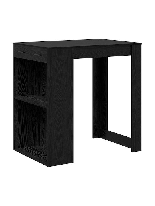 Τραπέζι Μπαρ Ξύλινο Μαύρη 102x70x103.5εκ.