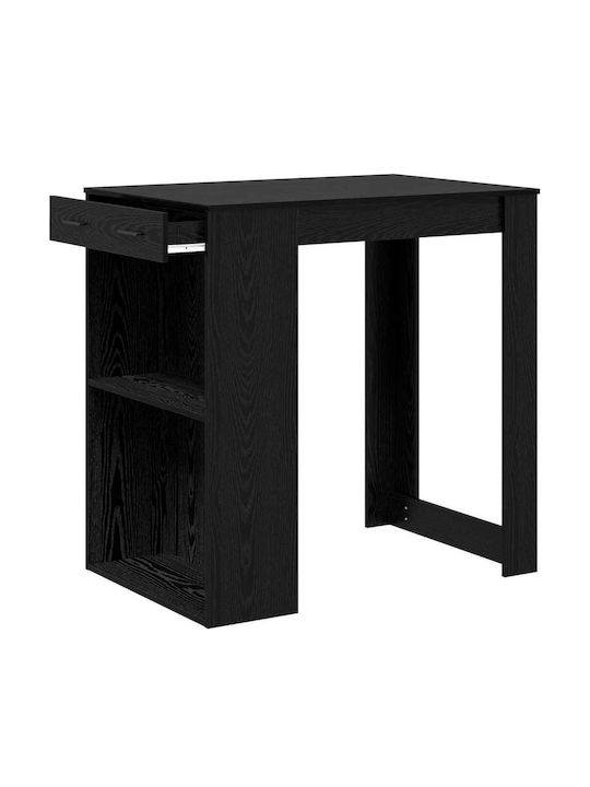 Τραπέζι Μπαρ Ξύλινο Μαύρη 102x70x103.5εκ.