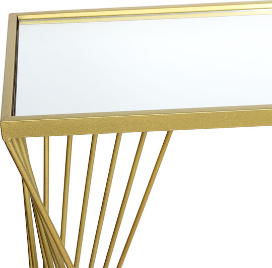 Konsolemit Spiegel Golden L75xB27.5xH71cm
