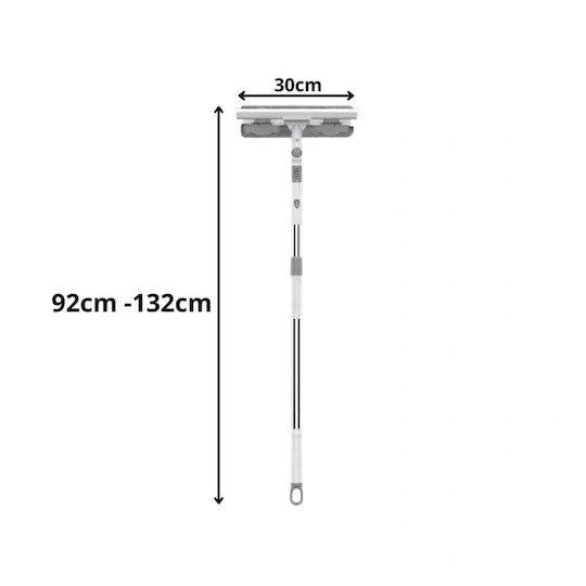Multifunctional Window and Floor Cleaning Tool 2-in-1 Telescopic Handle