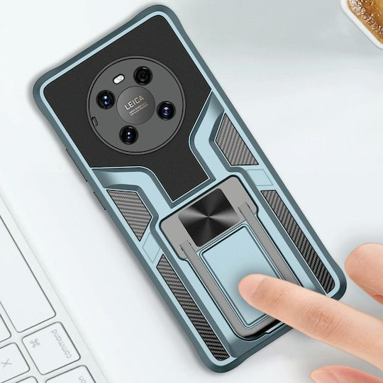2 Umschlag Rückseite Kunststoff / Silikon Magnetisch Schwarz (Huawei Mate 40 Pro)
