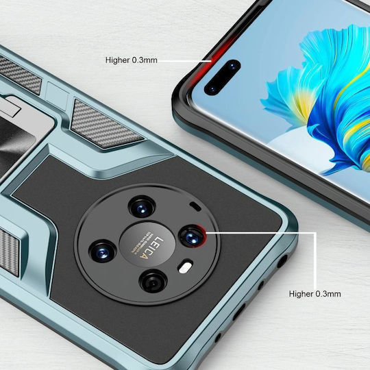 2 Umschlag Rückseite Kunststoff / Silikon Magnetisch Schwarz (Huawei Mate 40 Pro)