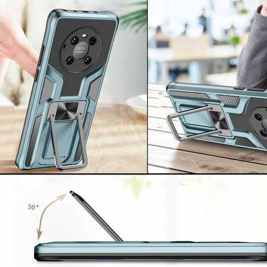 2 Umschlag Rückseite Kunststoff / Silikon Magnetisch Schwarz (Huawei Mate 40 Pro)