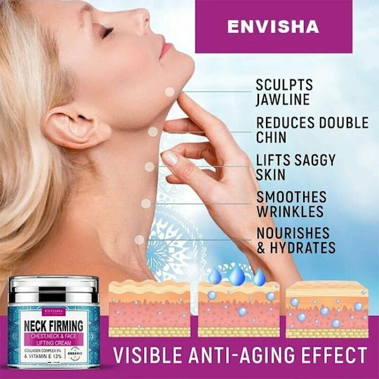 Cremă Colagen Vitamina E Gât Decolteu 50 Ml Envisha
