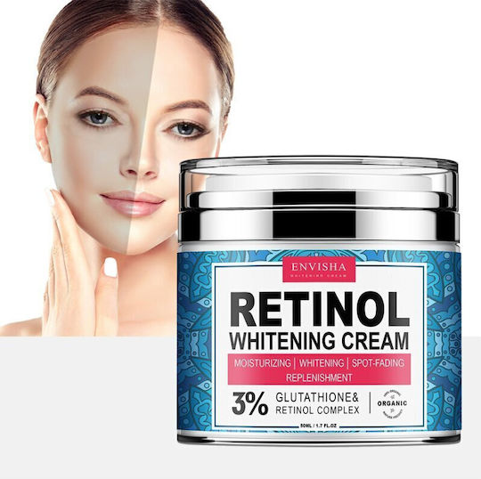 Envisha Whitening Face Cream Retinol & Glutathione Complex 3% 100% Organic 50 Ml