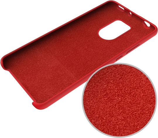 Pure Color Liquid Back Cover Silicone Red (Huawei Mate 20)
