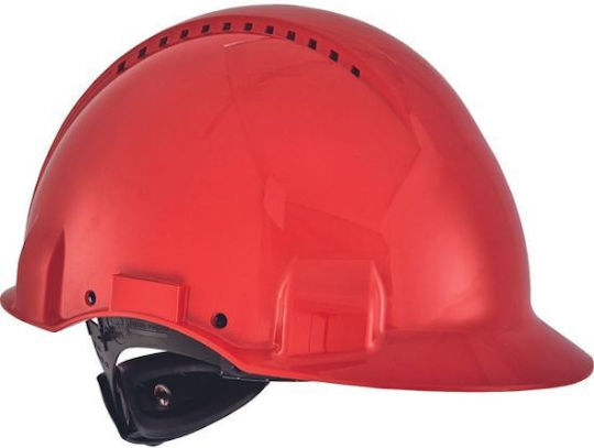 G3000NUV Cască Șantier de construcții Roșu