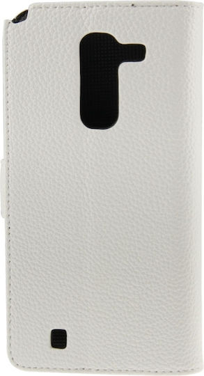 G Pro 2 Задна корица Кожа / Пластмаса Бял (LG Optimus G Pro 2 / F350)