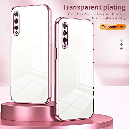 Honor 9X Pro Huawei Y9s Transparent Plating Fine Hole Phone Case Purple