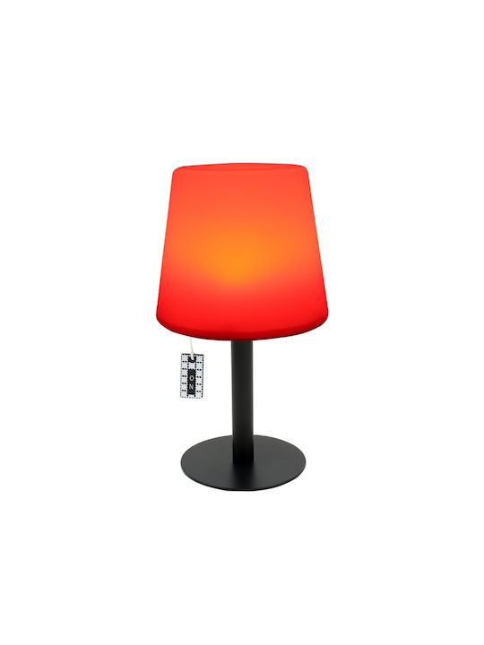 Addliving 3236 Tischlampe LED mit Schirm und Schwarz Basis
