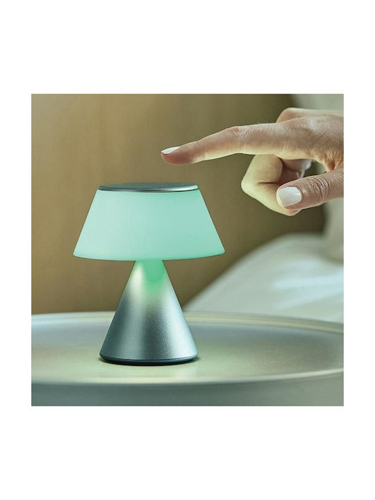 Lexon Luma Dekorative Lampe Silber